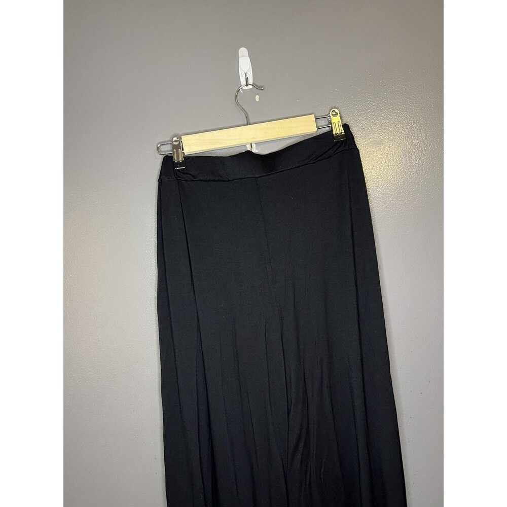 FP Beach Pants Womens Small Palazzo Black Wide Leg Jersey Elastic Waist Casual - Picture 5 of 11